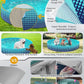 Jasonwell Foldable Dog Kiddie Pool - Hard Plastic Kids Paddling Pool Toddler Baby Swimming Pools for Backyard Collapsible Whelping Box Pet Doggie Cats Wading Pools Bathtub for Puppy Large Dogs 40In