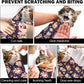 27.6" Cat Grooming Wrap, Self Adhesive Cat Wrap for Cutting Nails, Anti-Escape Calming Cat Swaddle Wrap for Medicine Ear Cleaning, Anti-Scratch Cats Burrito Restraint Blanket, Practical Pet Tool