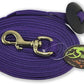 Southwestern Equine Lunge Line for Horses Cotton Horse Lunge Line with Bolt Snap & Rubber Stop (Purple, 24')
