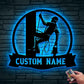 Personalized Electrician Metal Sign with LED Lights, Custom Electrician Metal Wall Art, Gift For Electrican, Wall Art Hanging Home Decor Birthday Xmas Gift