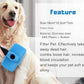 3-in 1 Dog & Cat Grooming Supplies- Self-cleaning Slicker Brush, Deshedding Rake Comb, And Finger Toothbrush For Dogs & Cats | Perfect For Pet Grooming Kit, Dematting And Dental Tool (blue)