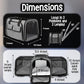 Pet Carrier with Wheels | United Delta American Frontier Airline Approved | Two Expandable Sides, Storage Pockets Adjustable Leash | Rolling Dog and Cat Carrier TSA Compliant (Grey)