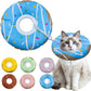 Cat Cone Collar Soft, Adjustable Cat Recovery Collar Kitten Cones to Stop Licking, Cute Donut E Collar After Surgery, Cats Neck Pillow Elizabethan Cones of Shame (Waterproof Blue, Large)