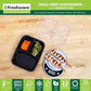Freshware Meal Prep Containers 21 Count (Pack of 1), 3 Compartment with Lids, Food Storage Containers, Bento Box, Stackable, Microwave/Dishwasher/Freezer Safe (24 oz)