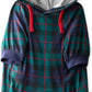 Rocky – The Orginal Lightweight Hooded TEE 100% Organic Cotton Dog Hoodie Pet Coat Sweater for Small, Medium, Large Dogs, Black Watch Plaid, Medium