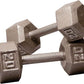 Body-Solid Cast Iron Hexagon Dumbbell, Hand Weights For Men and Women, Weight Dumbbells for Strength Training, Body Building Home Gym Training Gear