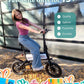 Gotrax Nano 14" Electric Bike, Max Range 25Miles(Pedal-Assist)&Max Speed 15.5Mph, 350W Folding E-Bike with Removable Battery, Adjustable Seat & Dual Mudguards, Commuter Electric Bicycle for Ages 13+
