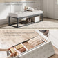 SONGMICS Velvet Storage Ottoman Bench, Foot Rest with Legs, 15.7 x 43 x 15.7 Inches, End of Bed Bench, Storage Chest, Load up to 660 lb, for Living Room, Bedroom, Entryway, Cream White ULSF089W01