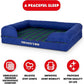 The Dog’s Bed, Med Black Watch Tartan 30x23.5, Memory Foam, Pain Relief: Arthritis, Hip & Elbow Dysplasia, Post Surgery, Lameness, Supportive, Calming, Waterproof Washable Cover, Veterinary Approved