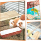 BILLIOTEAM 4-Size Bird Platforms with Wood Perches and Stand Boards - Habitat Cage Corner Shelves with Stainless Steel Washers - Ideal for Parrots, Cockatiels & Small Pets like Hamsters, Gerbils & Chi
