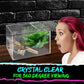 Jumping Spider Enclosure 5"x5"x7" or Tarantula Enclosure - Reptile Terrarium w/Sliding Magnetic Door - Great Reptile Tank & - Acrylic Aquarium Spider Box for Terrestrial or Arboreal Animals