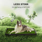 Dog Grass Pad with Foldable Dog Litter Box, Extra Large Liner Base (44”×34”) for Balcony, 2 Artficial Grass Pee Pads for Dogs, Pee Pad Holder, Potty Training