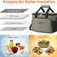 Lifewit Large Lunch Bag Insulated Lunch Box Soft Cooler Cooling Tote for Adult Men Women, Dark Green 24-Can (15L)