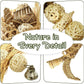 5-Pack Natural Flower Bird Toys – Foraging & Chewing Toys for Parakeets, Cockatiels, Conures & Small Birds – No Plastic, All-Natural Materials