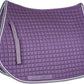 HORZE Adepto Padded All Purpose Quilted Equestrian Saddle Pad for Horses with Two-Tone Trim