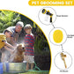 Dog Washing Hose Attachment, 10-in-1 Soap Sprayer Moden Garden Hose Nozzle with 100cc Soap Dispenser, Dog Wash Supplies with Dog Bath Brush & Pet Comb, Foam Gun Car Wash Sprayer (Yellow)