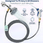 Indoor Hose Attachment with Handheld Sprayer for Dog Washing, Plant Watering, and Cleaning (25 FT) Long Hose with Universal Shower Head Adapter and Dog Shower Attachment