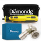 Diamondg Cordless Dog Nail Grinder with Quiet Sound & LED Tip for Large & Small Dogs, 4hrs. Runtime, 2 Bits Included, Yellow