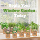 10 Indoor Herb Garden Kit- Burlap Pots, Organic Seeds, Herb Garden Planter Indoor Kit, Easy Window & Kitchen Herbs Growing Kit, Cilantro, Basil, Sage, Oregano, Parsley, Dill, Chives etc.