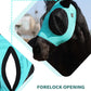 Harrison Howard Horse Fly Mask with Forelock Opening Stretch Breathable and Comfortable for Horses UV -Protection Turquoise Green L