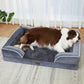 Comfort Expression Small Dog Beds Waterproof Orthopedic Foam Dog Sofa Beds for Small Dogs Comfy Pet Bed with Washable Removable Cover & Non-Slip Bottom(X-Small,Dark Grey)