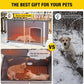Aivituvin Dog House Insulated Outdoor Dog Kennel with Heated Liner for Winter 59" Extra Large Insulated Dog Cage with Heater,All-Around Iron Frame(Grey)