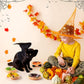 L1rabe Halloween Donut Catnip Stuffed Toys - 5 Funny Pumpkin Bat Spider Dessert Cat Toys Pet Supplies, Indoor Cats Chew Bite Teething Tools Kittens Catmint Birthday Interactive Supplies