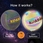 Volleyballs, Holographic Glowing Volleyball Official Size 5, Indoor Outdoor Beach Volleyball Ball for Men Women