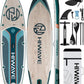 Inflatable Paddle Board 11 '* 34 "* 6" Extra Wide Sup Board, 420lb Capacity Paddle Board for Adults, Suitable for Sea and Lakes, 2+1Family Board