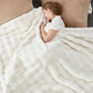 Cozy Bliss Faux Fur Throw Blanket for Couch - Soft Checkered Fuzzy Cozy Throw Gift Blankets for Women,Cream White Boho Blanket for Sofa Bedroom Living Room.60 * 80 Inches