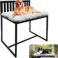 Beside Dog Bunk Beds for Large Dogs,Metal Dogs Bed Frame with Removable Cushion - Large