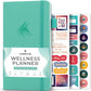 Clever Fox Wellness Planner - Weekly & Daily Health and Wellness Log, Food Journal & Meal Planner Diary for Calorie Counting, Notebook for Medical Condition Tracking – Pocket size (Turquoise)