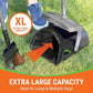 Dog Pooper Scooper with Bag Attachment, 40" Long Handle Pooper Scooper for Large Dogs, Dog Poop Scoop for Yard, Large Capacity Swivel Bin and Rake, Lavender Scented Bags (Grey)