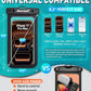 Hiearcool Waterproof Phone Pouch, Waterproof Beach Bag Compatible for iPhone 17 16 15 14 13 Pro Max, IPX8 Cellphone Travel Essentials for Beach -Black & Sky Blue-2Pack