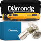 Diamondg Cordless Dog Nail Grinder with Quiet Sound & LED Tip for Large & Small Dogs, 4hrs. Runtime, 2 Bits Included, Orange