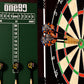All-in-One Dartgame Center with Self-Healing Sisal/Double-Sided Dartboard & Multifunctional Cabinet 6 Steeltip Darts and Mounting Kit Included