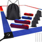 TOBWOLF 26.3' x 52.6' Beach Volleyball Lines, Volleyball Court Lines with Metal Anchors & SandBags,Highly Visible Marking Sand Lines with Metal Anchors & SandBags for Sand Outdoor Grass Backyard