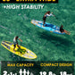 MOUSA 10‘8/11'×35" Extra Wide Inflatable Stand Up Paddle Board, Stable Paddleboard SUP for 2 People/Family, Anti-Slip Full EVA Deck, 3 Handles, 100L Backpack, All-Round Sup Board, Big Fin