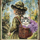 Garden Sign I Just Want To Work In My Garden and Hang Out With My Cat Vintage Metal Tin Sign Retro for Home Patio Backyard 12 * 8inch
