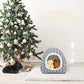 Guinea Pig Hideout Bed Rabbit House Cave Accessories Cozy Hide-Out for Bunny Hedgehog Ferret Chinchilla&Other Small Animals (Grey)