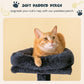 MWPO 63.8 inches Multi-Level Cat Tree for Large Cats with Sisal-Covered Scratching Posts, Padded Platform, Hammock and Condo,Stable Cat Tower Cat Condo Pet Play House-Smoky Gray