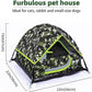 GDanes Camouflage Cat Tent, Portable Pet Cat House with Soft Pad, Cat Cave, Dog House for Small Medium Dogs and Rabbits