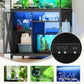 YITAHOME Fish Tank Stand with Power Outlets & LED Light, 40-50 Gallon Metal Aquarium Stand with Cabinet for Fish Tank Accessories Storage for Turtle Tank, Reptile Terrarium, 660LBS Capacity, Black