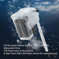 White Glass Betta Aquarium Starter Kits 1.2 Gallon Betta Fish Tank Starter Kit - LED Light & Self-Cleaning Filter Included