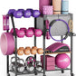 Dumbbell Rack for Kettlebell Dumber,Weight Rack Stand with Yoga Mat Holder,Home Gym Storage Rack for Gym Equipment Accessories,Workout Equipment Storage Organizer,Gym Essentials Yoga Gifts for Women