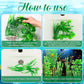 10 Pcs Large Aquarium Artificial Plants Decorations, Tall Plastic Fish Tank Plant Decorations for Household and Office Aquarium (Green)