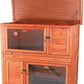TRIXIE natura Insulated Rabbit Hutch, 2-Story Outdoor Bunny House, Small Animal Hutch with Ramp, Removable Window Panes, Ideal Shelter for Rabbits or Guinea Pigs, Brown