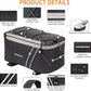 JXFUKAL Rear Bike Rack Bag with Rain Cover, 7L/9L/10L/12L Waterproof Bicycle Ebike Saddle Bag Cycling Pannier Trunk Carrier with Reflector & Adjustable Cord for Commuter Travel Outdoor