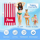 JML Personalized Beach Towel with Name, Custom Cabana Stripe Beach Towel, Customized Microfiber Pool Towel, Quick Dry & Absorbent Swim Towel for Adult,Mother's Day, Birthday, Summer Holiday,Vacation