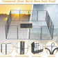 Dog Playpen, Outdoor Dog Fence, 16 Panels, 40" H Dog Pen for Medium/Small Dogs, Heavy Duty Metal Pet Fence with Gate, Portable Dog Fence for RV Camping and Yard (Black)